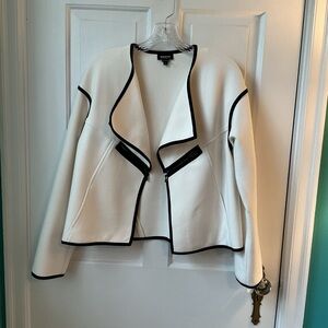 Worth Cream Blazer with Black Trim